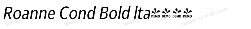Roanne Cond Bold lta字体转换